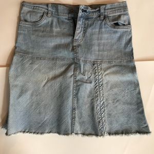 Hydraulic Jean Skirt Light Blue